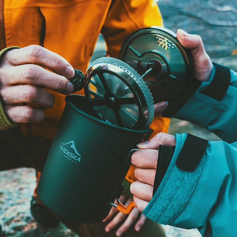 French Press Coffee Pot for Outdoor Camping